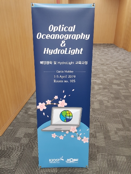 2019년 4월 Ocean Optical Oceanography and HydroLight 교육 참가(경주, 대한민국) main image